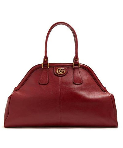 Gucci Re(Belle) Large Top Handle Tote Leather Red