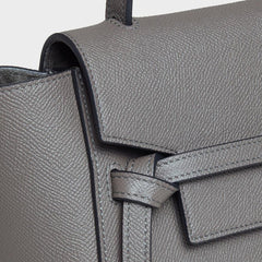 Celine Nano Belt Bag In Grained Calfskin Grey