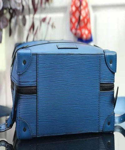 LV Soft Trunk Backpack PM Epi Leather Blue
