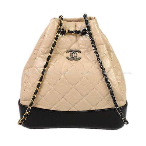 Chanel 2017 Gabrielle Backpack Beige