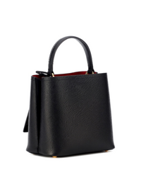 Prada Panier Small Saffiano Bag Black/Red