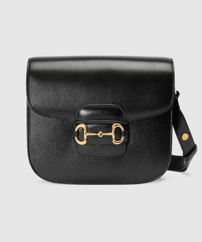 Gucci 1995 Horsebit Shoulder Bag Black