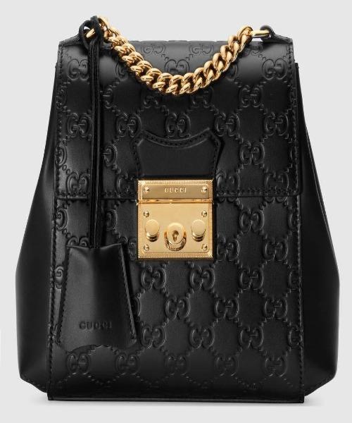 Gucci Padlock GG Signature Backpack Black