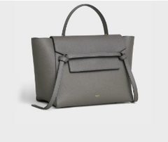 Celine Mini Belt Bag In Grained Calfskin Grey