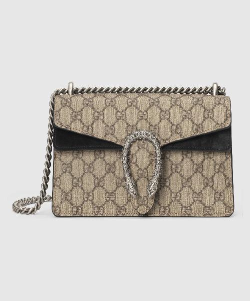 Gucci Dionysus Small GG Shoulder Bag Beige Black