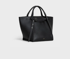 Celine Small Big Bag With Long Strap In Supple Grained Calfskin Black