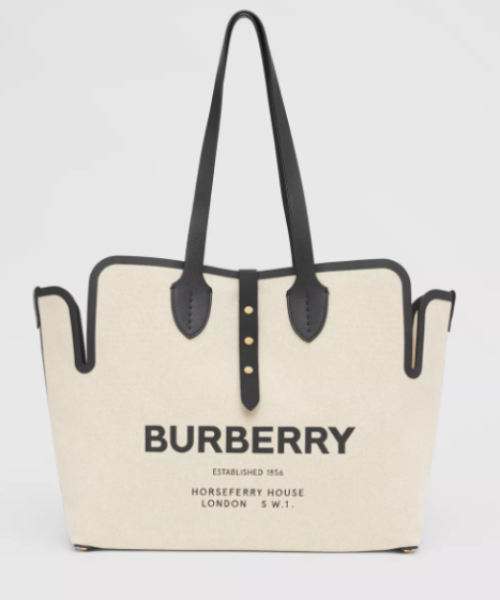 Burberry The Medium Soft Cotton Canvas Belt Bag Black