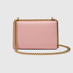 Gucci Padlock Shoulder Bag Pink With Pearls