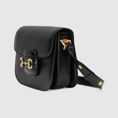 Gucci 1995 Horsebit Shoulder Bag Black