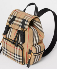 Burberry The Small Rucksack in Vintage Checkers