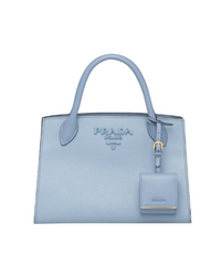 Prada Monochrome Saffiano Leather Bag Light Blue