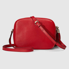 Gucci Soho Small Leather Disco Bag Red