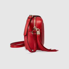 Gucci Soho Small Leather Disco Bag Red
