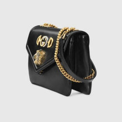 Gucci Rajah Medium Shoulder Bag Black