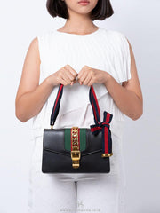Gucci Sylvie Small Shoulder Bag Black