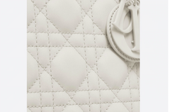 Lady Dior Ultra-Matte Medium Bag White