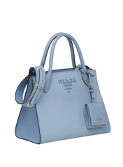 Prada Monochrome Saffiano Leather Bag Light Blue