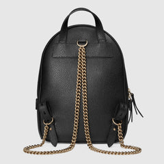 Gucci Soho Leather Chain Backpack Black