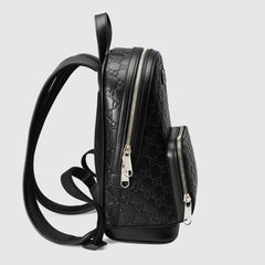 Gucci Signature Leather Backpack Black