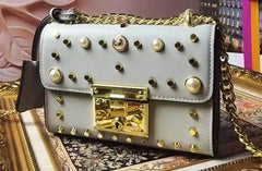 Gucci Padlock Shoulder Bag White With Pearls
