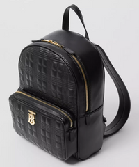 Burberry Quilted Check Lambskin Backpack Black