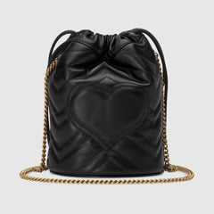 Gucci GG Marmont Mini Bucket Bag Black