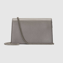 Gucci Dionysus Leather Super Mini Bag Grey
