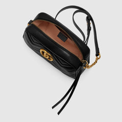 Gucci GG Marmont Small Matelassé Shoulder Bag Black