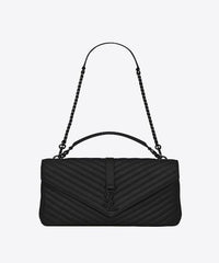 Saint Laurent Medium College Bag In Black