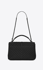 Saint Laurent Medium College Bag In Black