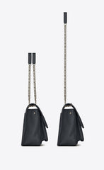 Saint Laurent Niki Large In Vintage Leather Blac