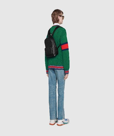 Gucci Signature Leather Backpack Black