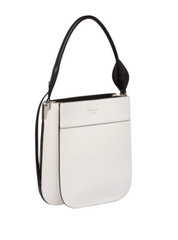 Prada Margit Leather Shoulder Bag White
