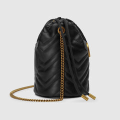 Gucci GG Marmont Mini Bucket Bag Black