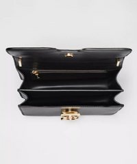 Burberry Small Leather TB Bag Black