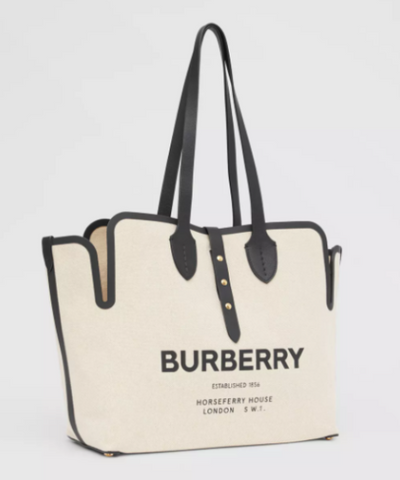 Burberry The Medium Soft Cotton Canvas Belt Bag Black