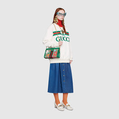 Gucci Ophidia GG Flora Small Shoulder Bag Green