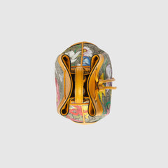 Gucci Ophidia GG Flora Small Bucket Bag Yellow