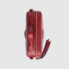 Gucci Ophidia GG Flora Small Shoulder Bag Red