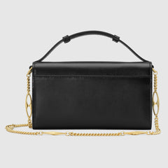 Gucci Zumi Black Smooth Leather Mini Bag