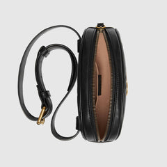 Gucci GG Marmont Matelassé Leather Belt Bag Black