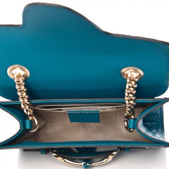 Gucci Emily Mini Micro Guccissima Bag Blue
