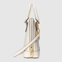 Gucci 1955 Horsebit small top handle bag White