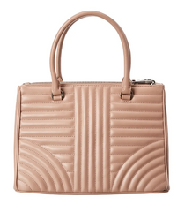 Prada Diagramme Leather Handbag Powder Pink