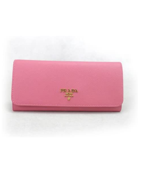 Prada Leather Wallet Pink