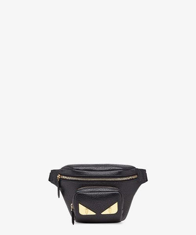 Fendi Black Romano Leather Belt Bag