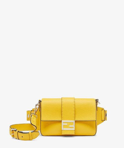 Fendi Baguette Yellow Leather Bag
