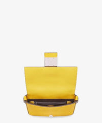 Fendi Baguette Yellow Leather Bag