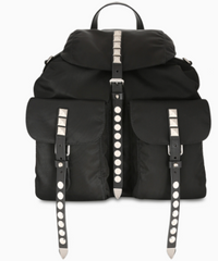 Prada Black Nylon Backpack Black