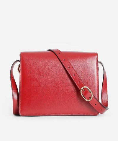 Gucci Small Leather Shoulder Bag Red